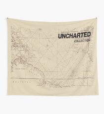 Uncharted Map Design Wall Tapestry