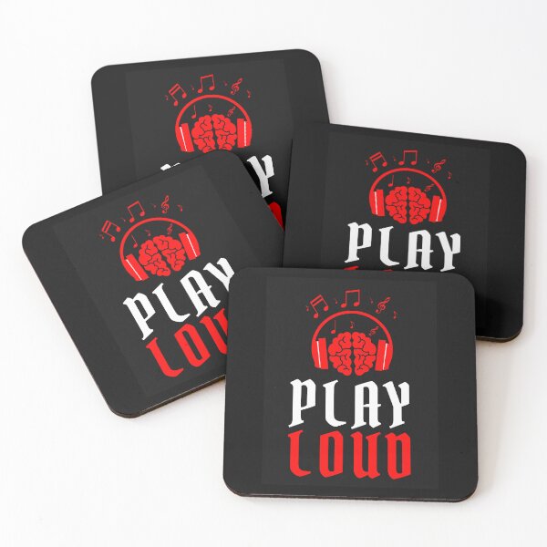 Item preview, Play Loud Quote Red Graphic designed and sold by MotionWaves.