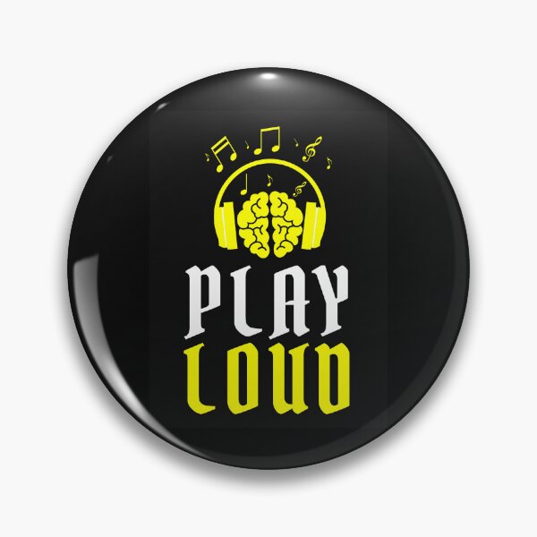 Item preview, Play Loud Quote Yellow Graphic designed and sold by MotionWaves.