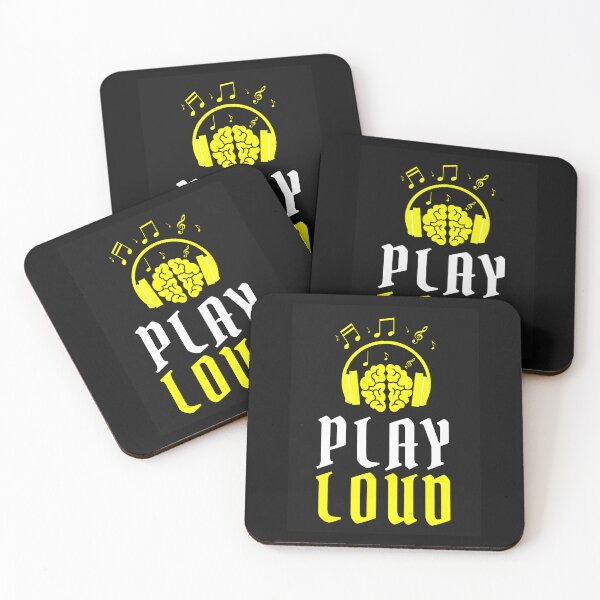 Item preview, Play Loud Quote Yellow Graphic designed and sold by MotionWaves.
