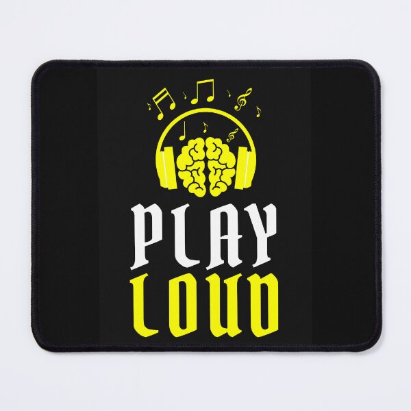 Item preview, Play Loud Quote Yellow Graphic designed and sold by MotionWaves.