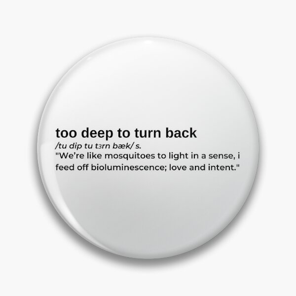 Item preview, Too Deep To Turn Back by Daniel Caesar designed and sold by RapLyricsStore.