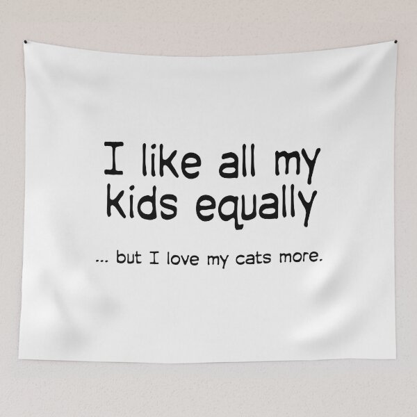 Item preview, I Love My Cats More. designed and sold by wanderingmelon.