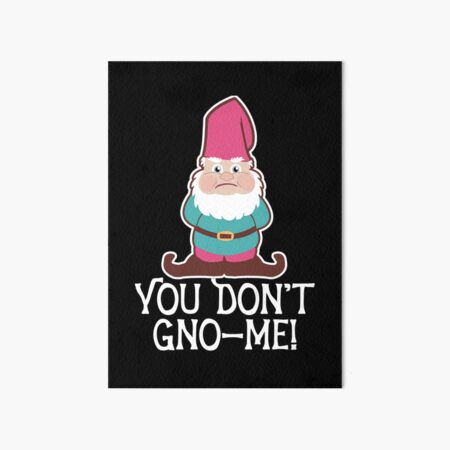 Artikel-Vorschau von Du kennst mich nicht Gnome Pun Dark, designt und verkauft von ironydesigns.