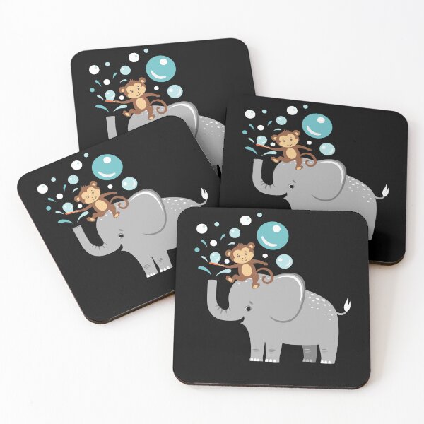 Item preview, Bubbles Elephant Monkey Children designed and sold by MooonTees.