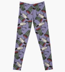 Bin Chicken - Purple Leggings
