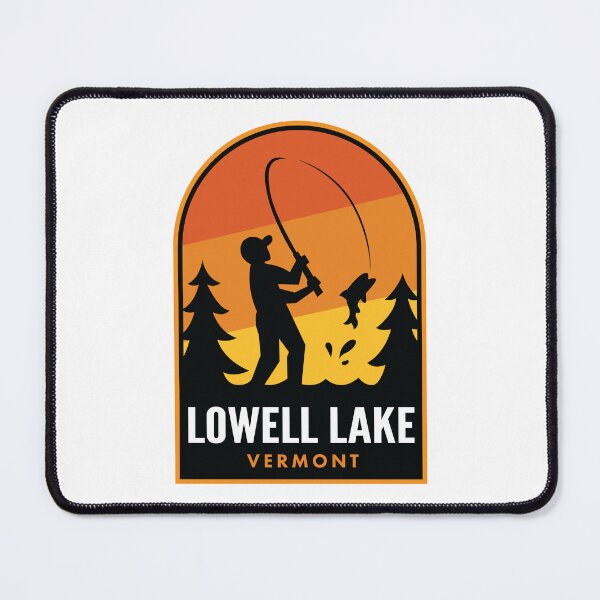 Item preview, Lowell Lake Vermont Fishing designed and sold by HalpinDesign.