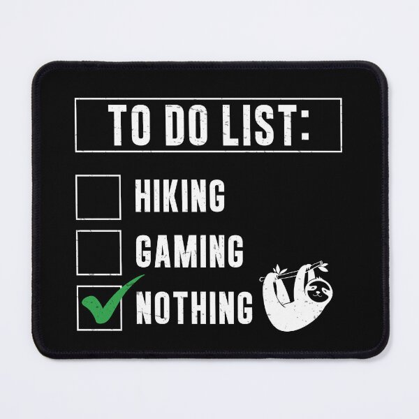 Item preview, To Do List Nothing Funny Slow Slothing For Lazy Sloth Lovers designed and sold by StrongShirts.