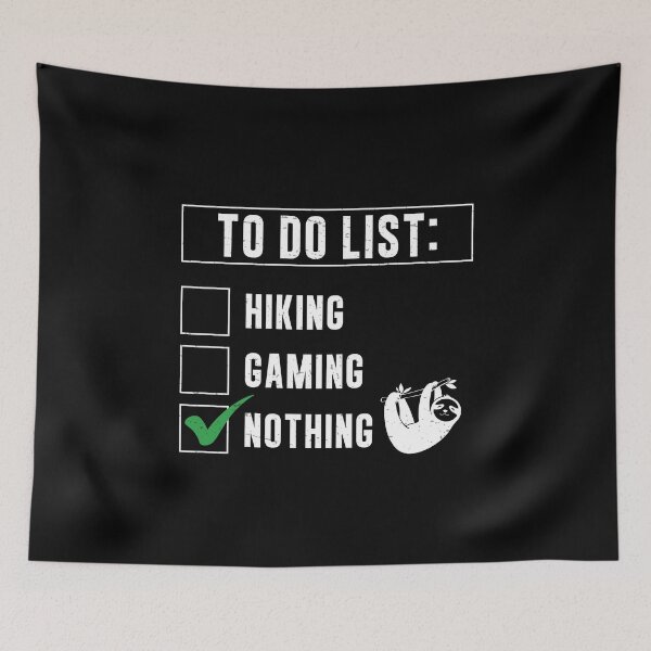 Item preview, To Do List Nothing Funny Slow Slothing For Lazy Sloth Lovers designed and sold by StrongShirts.