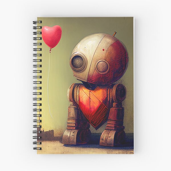 Item preview,  A Sad Lonely Lost Robot -Red Balloon #5 designed and sold by Gypsykiss.