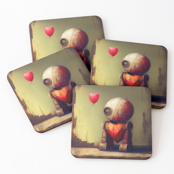 Item preview,  A Sad Lonely Lost Robot -Red Balloon #5 designed and sold by Gypsykiss.