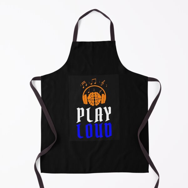 Item preview, Play Loud Quote Orange Blue Graphic designed and sold by MotionWaves.