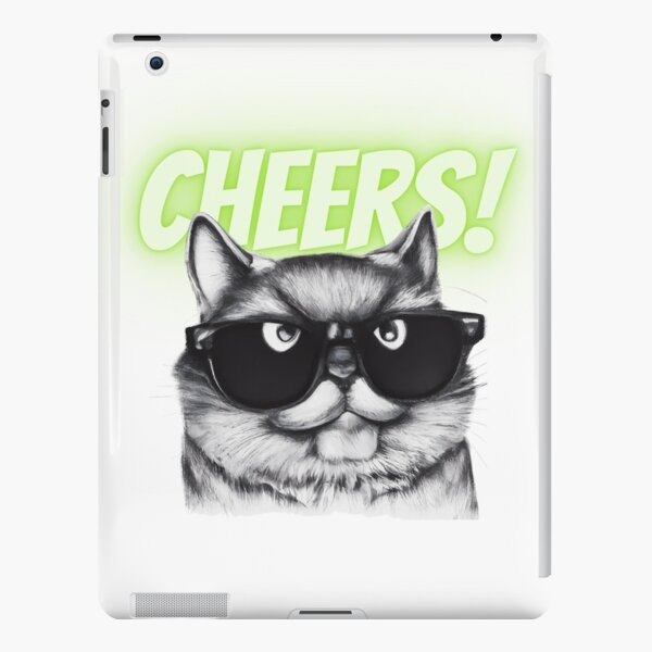 Fierce Feline: Adorable Yet Angry Cat Design | iPad Case & Skin