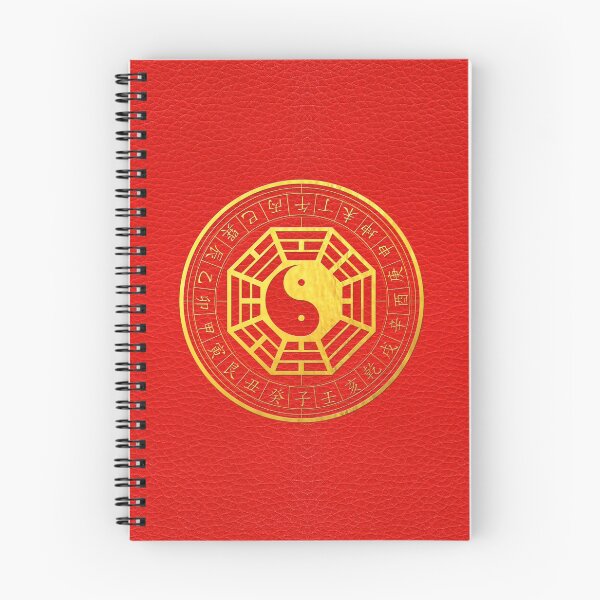 Item preview, Golden Bagua Feng Shui Symbol on Faux Leather designed and sold by k9printart.