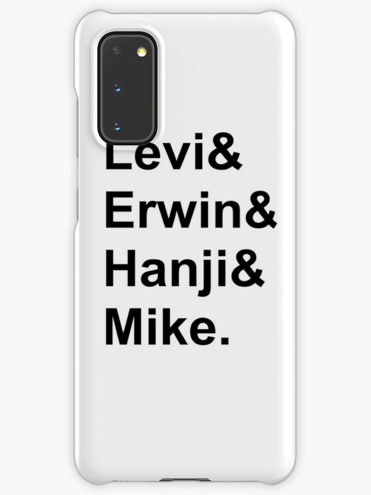 Levi Erwin Hanji Mike Black Font Case Skin For Samsung Galaxy By Joshibyjoshi Redbubble