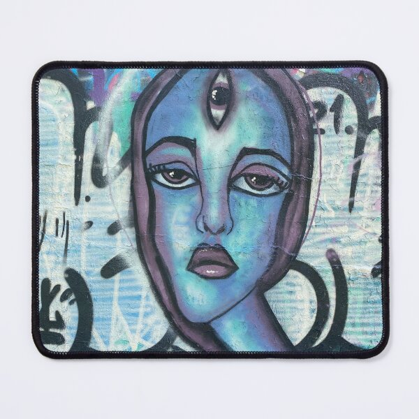 Item preview, Blue Girl with Three Eyes designed and sold by cara-rossetti.
