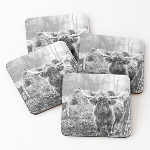 Item preview, B&W Highland Cow  designed and sold by ARosesTouch.