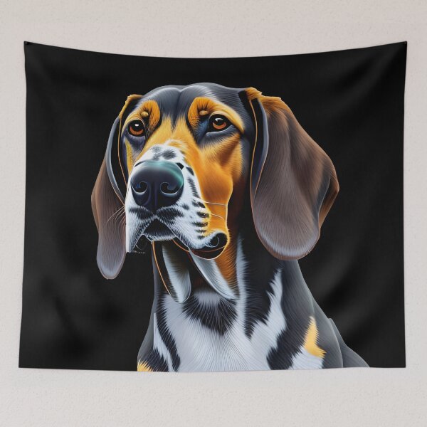 Item preview, Coonhound dog, chalk art, Ai Generated Art  designed and sold by ACC .