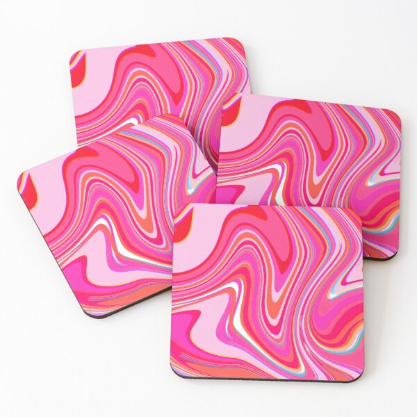 Item preview, Neon Pink, Red. Pink Tones, Multicolor, Hot Pink and White Marble Pattern Design designed and sold by theprintedclub.