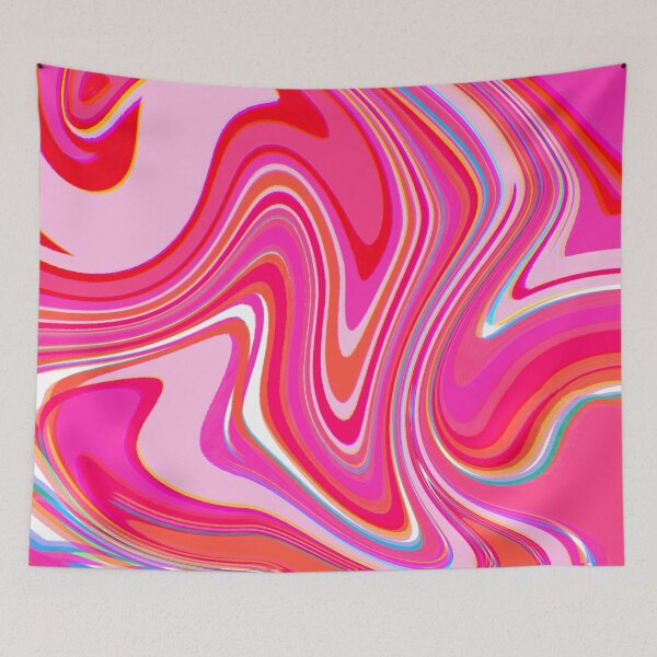 Item preview, Neon Pink, Red. Pink Tones, Multicolor, Hot Pink and White Marble Pattern Design designed and sold by theprintedclub.