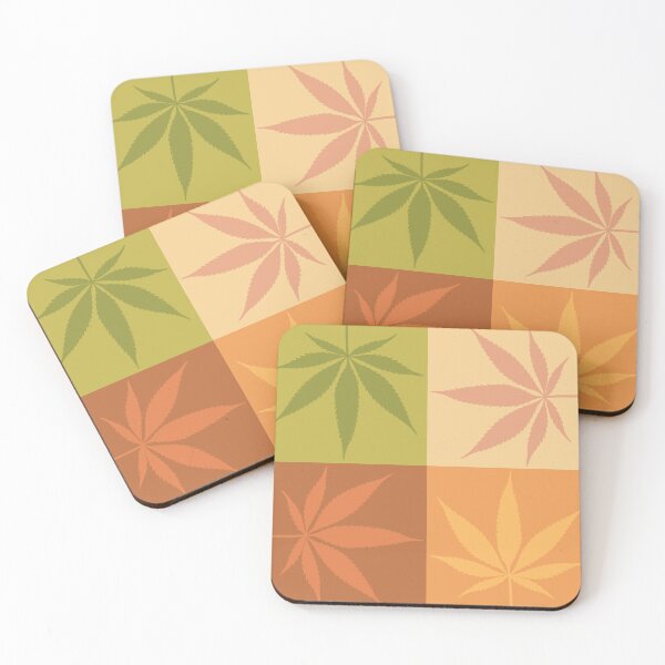 Item preview, Retro hemp leaf pattern designed and sold by WestIndigo.