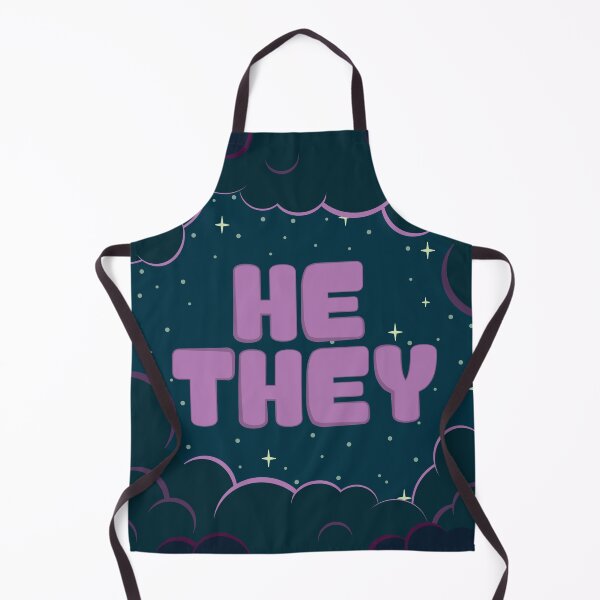 Item preview, Purple Cloudy Night He/They Pronouns  designed and sold by MoonMint.