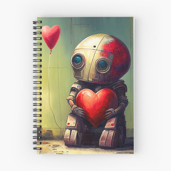 Item preview, A Sad Lonely Lost Robot -Red Balloon #6 designed and sold by Gypsykiss.