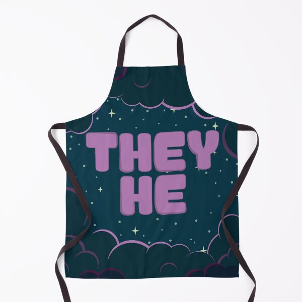 Item preview, Purple Cloudy Night They/He Pronouns  designed and sold by MoonMint.