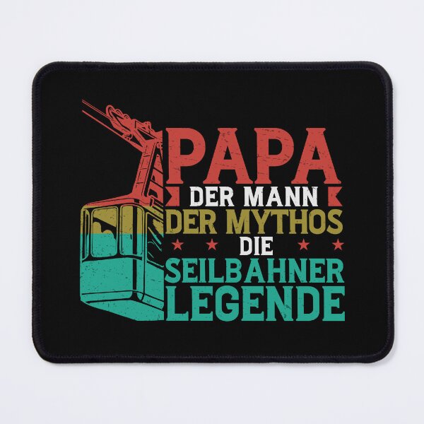 Item preview, Papa Die Seilbahner Legende Bergbahn Gondola designed and sold by StrongShirts.