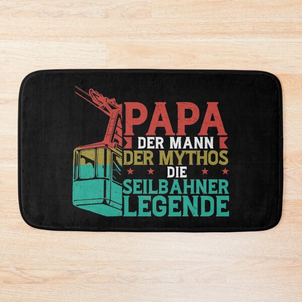Item preview, Papa Die Seilbahner Legende Bergbahn Gondola designed and sold by StrongShirts.