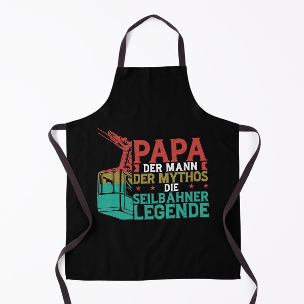Item preview, Papa Die Seilbahner Legende Bergbahn Gondola designed and sold by StrongShirts.