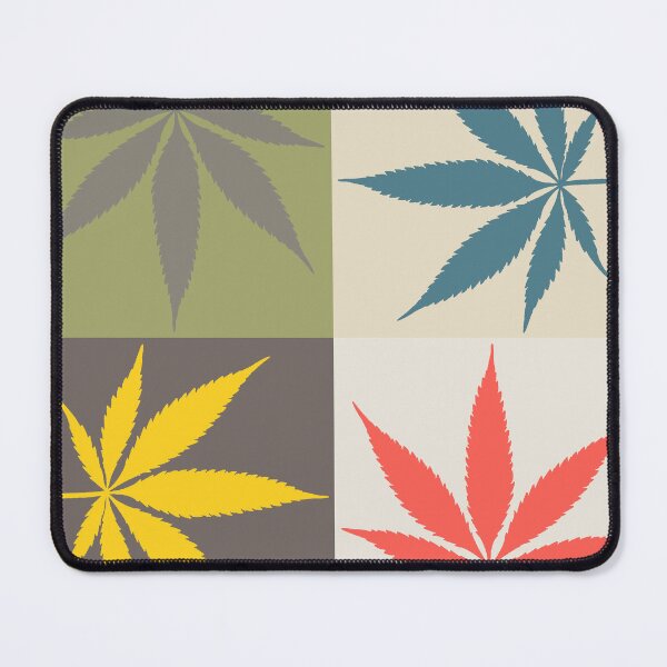 Item preview, Retro hemp leaf pattern designed and sold by WestIndigo.