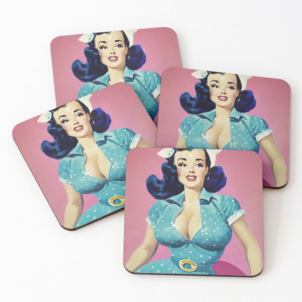 Item preview, Teal Pinup Girl designed and sold by cutestpinups.
