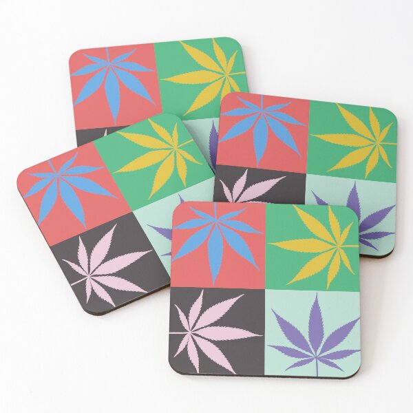 Item preview, Retro hemp leaf pattern designed and sold by WestIndigo.