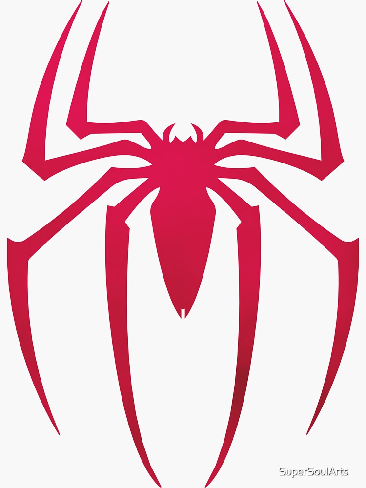 "Spidy logo " Sticker for Sale by SuperSoulArts | Redbubble