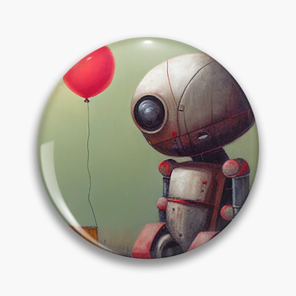 Item preview, A Sad Lonely Lost Robot -Red Balloon #7 designed and sold by Gypsykiss.
