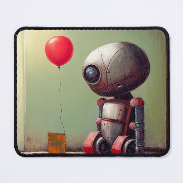 Item preview, A Sad Lonely Lost Robot -Red Balloon #7 designed and sold by Gypsykiss.