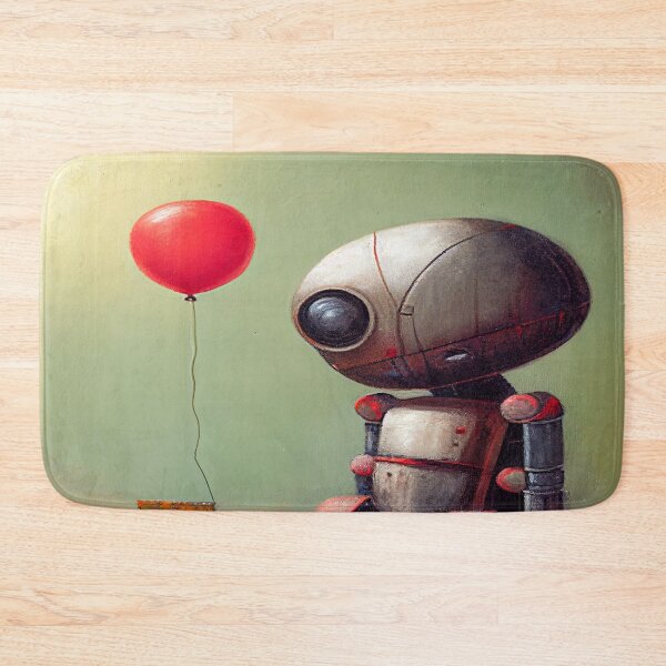 Item preview, A Sad Lonely Lost Robot -Red Balloon #7 designed and sold by Gypsykiss.