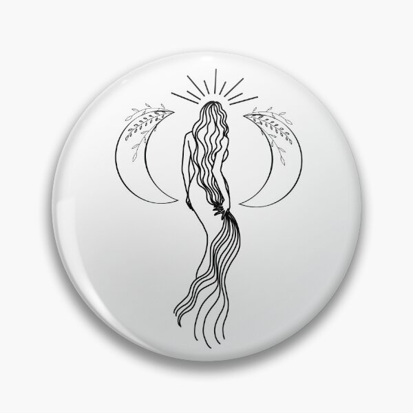 Item preview, Triple Moon Goddess - A Spiritual Illustration - Southern Hemisphere designed and sold by Annalee Beer.