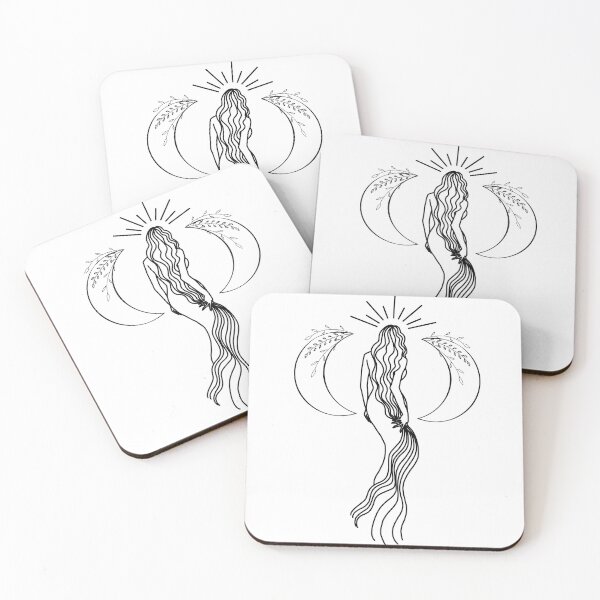 Item preview, Triple Moon Goddess - A Spiritual Illustration - Southern Hemisphere designed and sold by Annalee Beer.