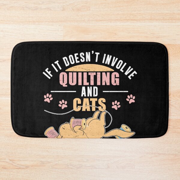 Item preview, Funny Hand Quilting Humor For Quilter Quilt Maker Cat Lovers designed and sold by StrongShirts.