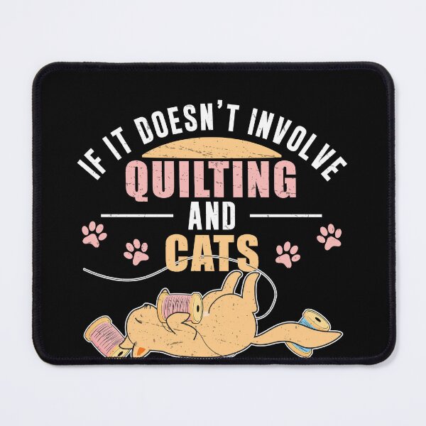Item preview, Funny Hand Quilting Humor For Quilter Quilt Maker Cat Lovers designed and sold by StrongShirts.