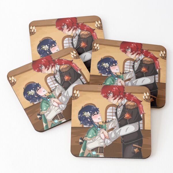Item preview, Ilustración de Genshin Impact DiluVen Diluc x Venti Royalty AU designed and sold by Kotokoxii.