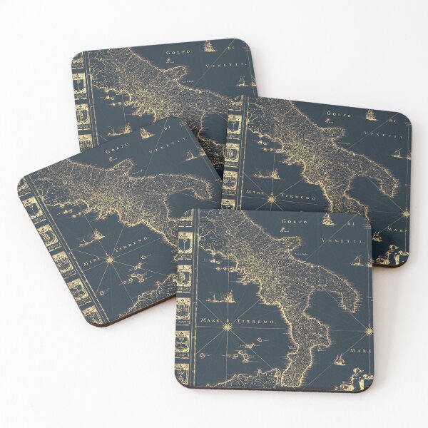Item preview, Vintage old map of Italy. Ancient map of Naples, south of Italy designed and sold by Long Exposure.