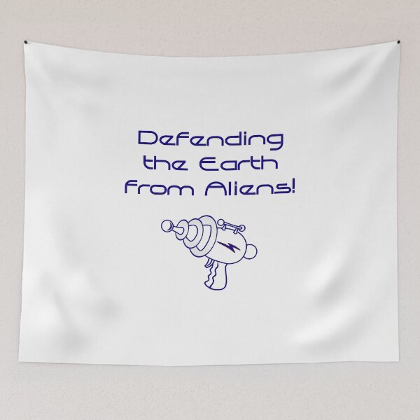Item preview, Defending the Earth From Aliens  designed and sold by CrankyOldDude.