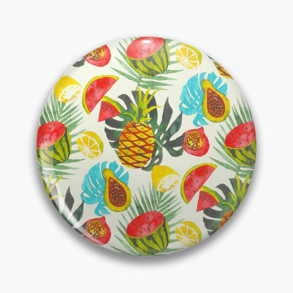 Artikelvorschau, Früchte Ananas Wassermelone Zitrone Papaya entworfen und verkauft von Alessandro Remo Mazzoni Remotextiles.