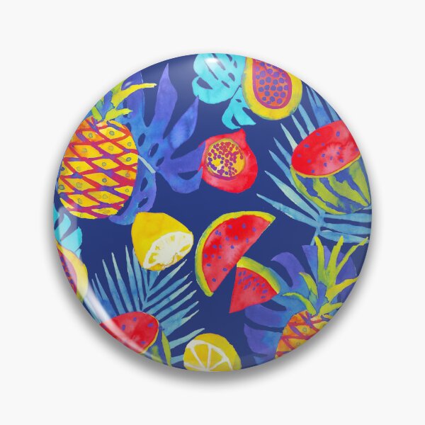 Artikelvorschau, Früchte Ananas Wassermelon Zitronenpapaya entworfen und verkauft von Alessandro Remo Mazzoni Remotextiles.