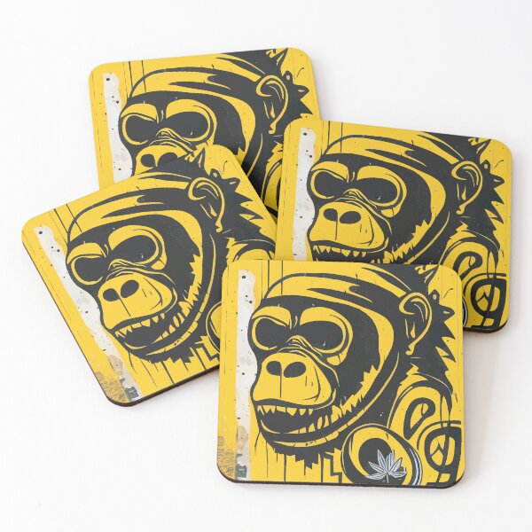 Item preview, Bring the Vibrancy of the City to Your Space with Our Street Art Gorilla Design designed and sold by potparadise.