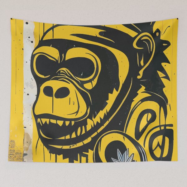Item preview, Bring the Vibrancy of the City to Your Space with Our Street Art Gorilla Design designed and sold by potparadise.