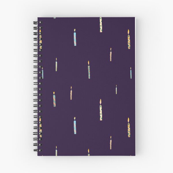 Item preview, Candle colors birthday cute pattern a watercolor violet designed and sold by Yana Mustafina | Boho Soulful Designs.